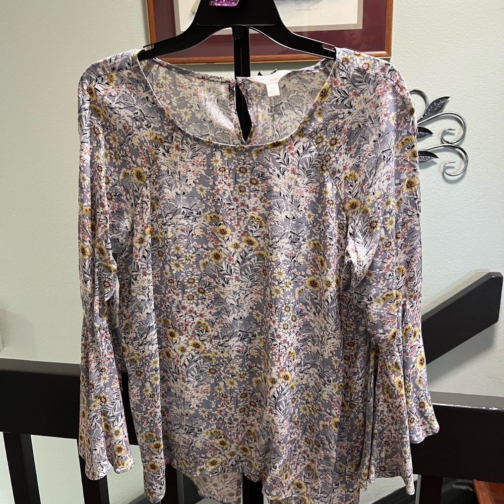 LC Lauren Conrad Multicolor Floral Blouse #243